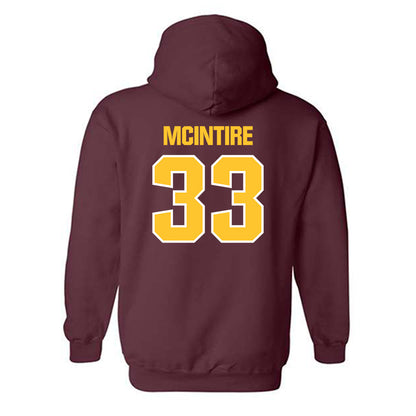 Central Michigan - NCAA Men's Basketball : Logan Mcintire - Classic Shersey Hooded Sweatshirt-1