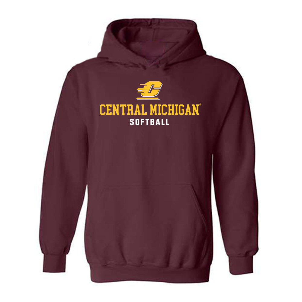 Central Michigan - NCAA Softball : Alexa Carter - Classic Shersey Hooded Sweatshirt-0