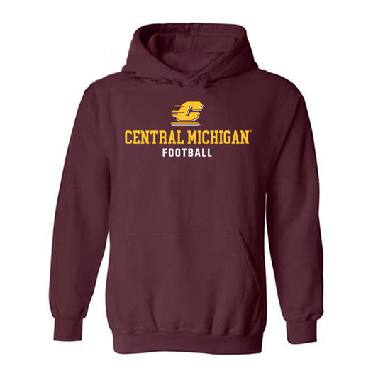 Central Michigan - NCAA Football : Marion Lukes - Classic Shersey Hooded Sweatshirt-0