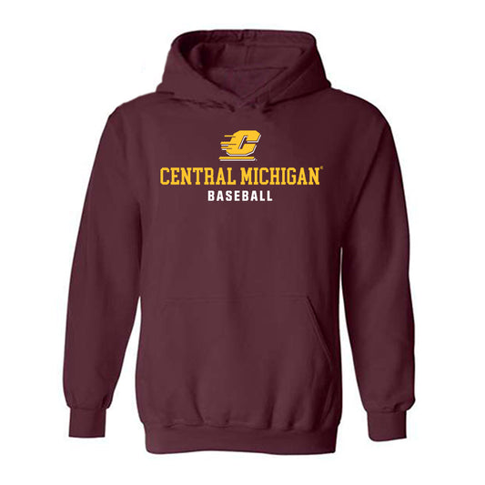 Central Michigan - NCAA Baseball : Nathan Ball - Classic Shersey Hooded Sweatshirt