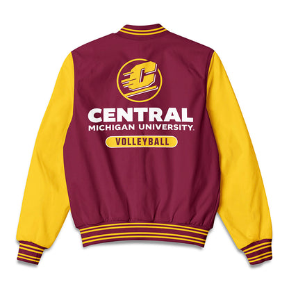Central Michigan - NCAA Women's Volleyball : Abby Olin - Bomber Jacket-1