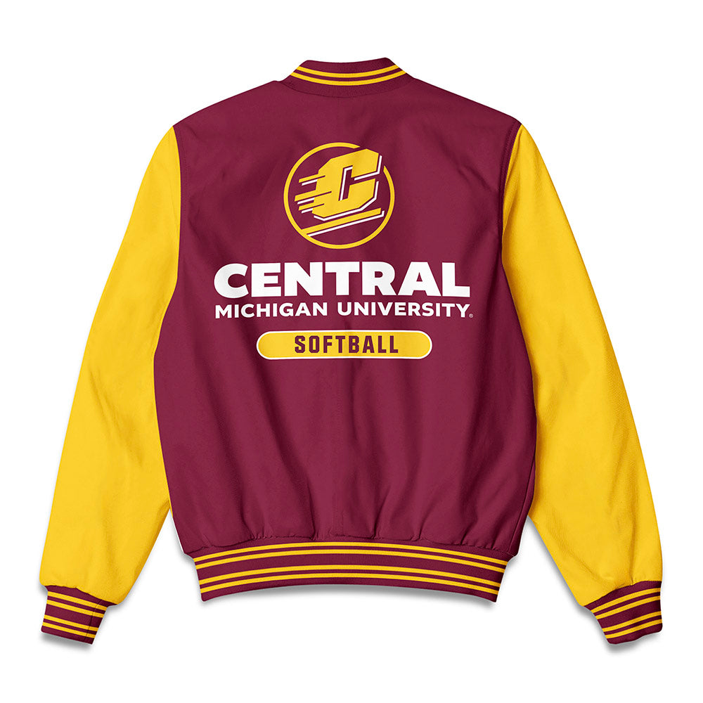 Central Michigan - NCAA Softball : Alexa Carter - Bomber Jacket-1