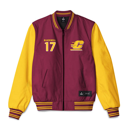 Central Michigan - NCAA Football : Maddix Blackwell - Bomber Jacket-0