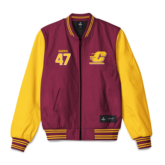 Central Michigan - NCAA Football : Jayel Harris - Bomber Jacket-0