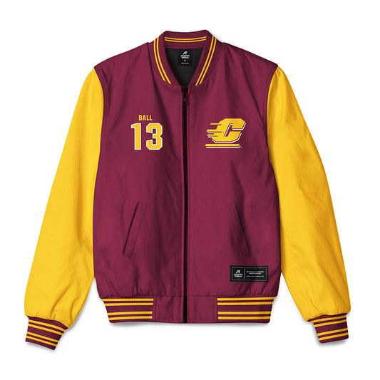 Central Michigan - NCAA Baseball : Nathan Ball - Bomber Jacket