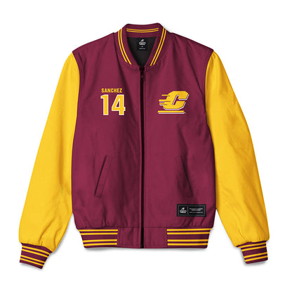 Central Michigan - NCAA Football : Fernando Sanchez - Bomber Jacket-0