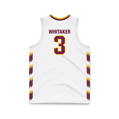Central Michigan - NCAA Men's Basketball : Jaxson Whitaker - White Basketball Jersey-1