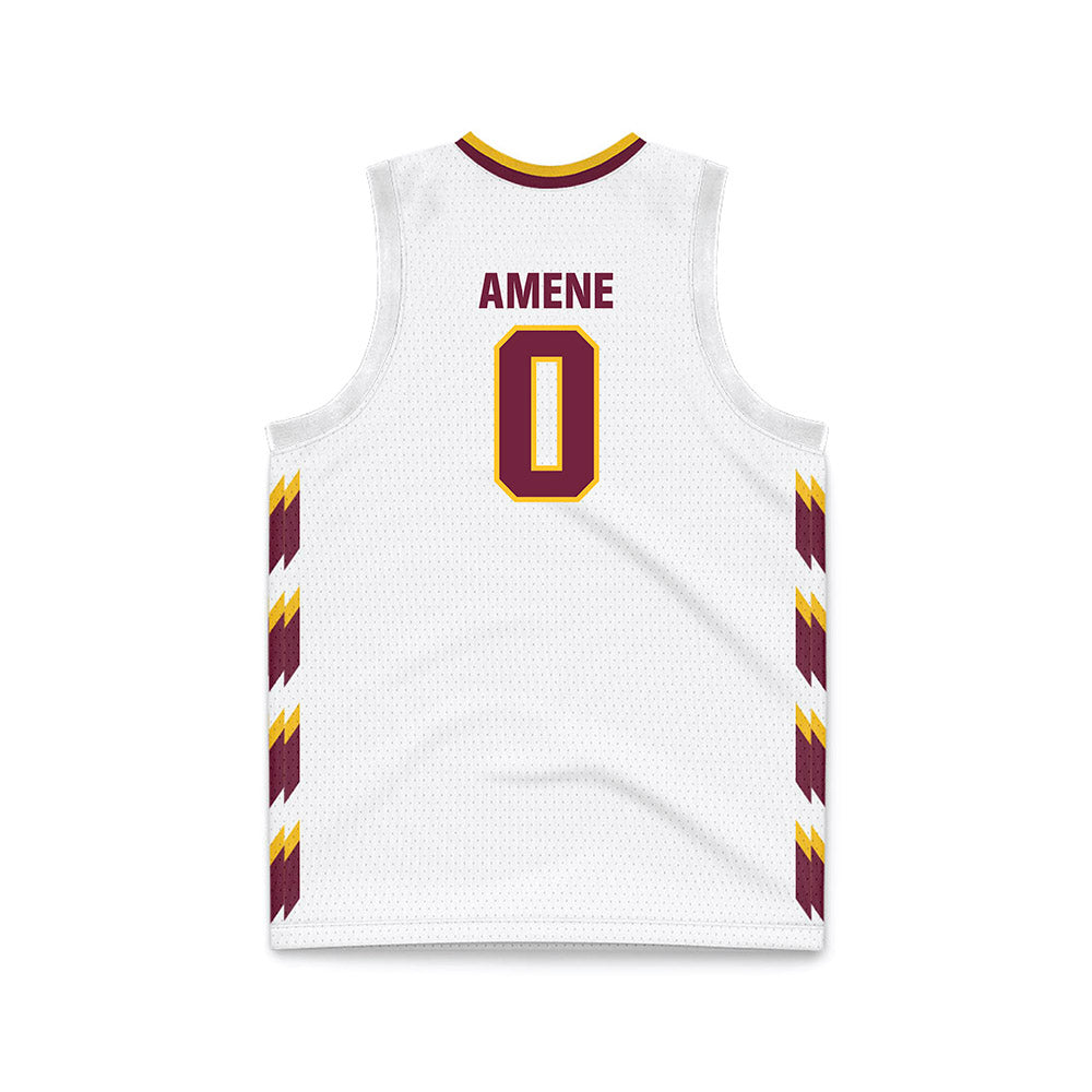 Central Michigan - NCAA Men's Basketball : Uchenna Amene - White Basketball Jersey-1
