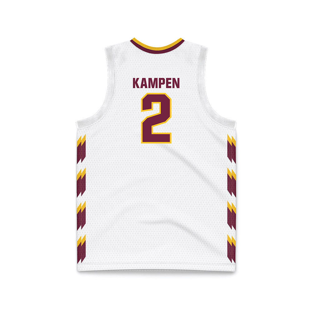 Central Michigan - NCAA Men's Basketball : Jalen Kampen - White Basketball Jersey-1