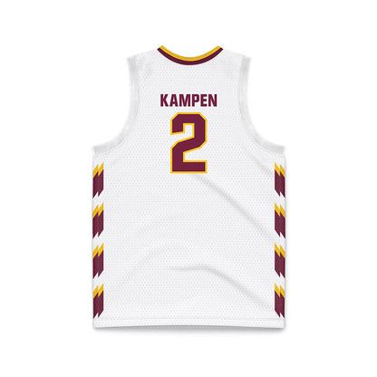 Central Michigan - NCAA Men's Basketball : Jalen Kampen - White Basketball Jersey-1