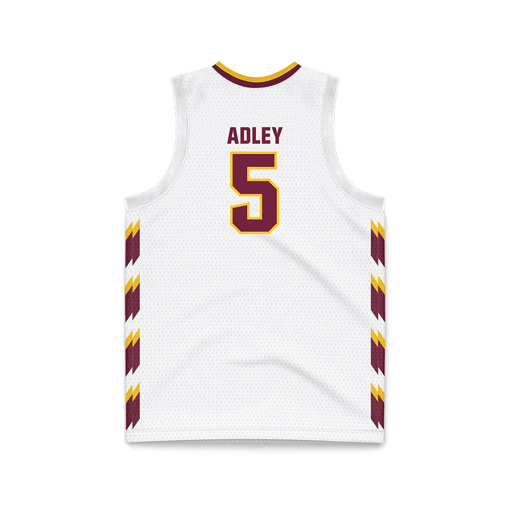 Central Michigan - NCAA Men's Basketball : Tamario Adley - White Basketball Jersey-1