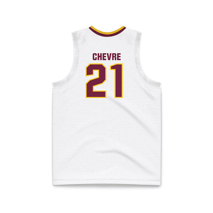Central Michigan - NCAA Women's Basketball : Zareia Chevre - White Basketball Jersey-1