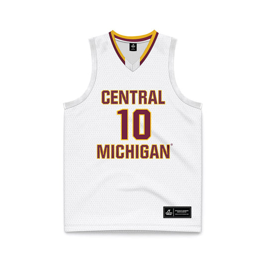 Central Michigan - NCAA Women's Basketball : Rylan Buschell - White Basketball Jersey-0