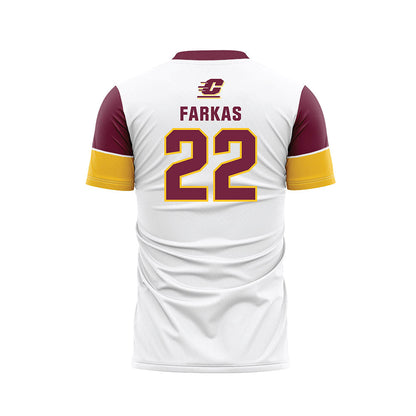 Central Michigan - NCAA Women's Soccer : Ella Farkas - White Soccer Jersey-1