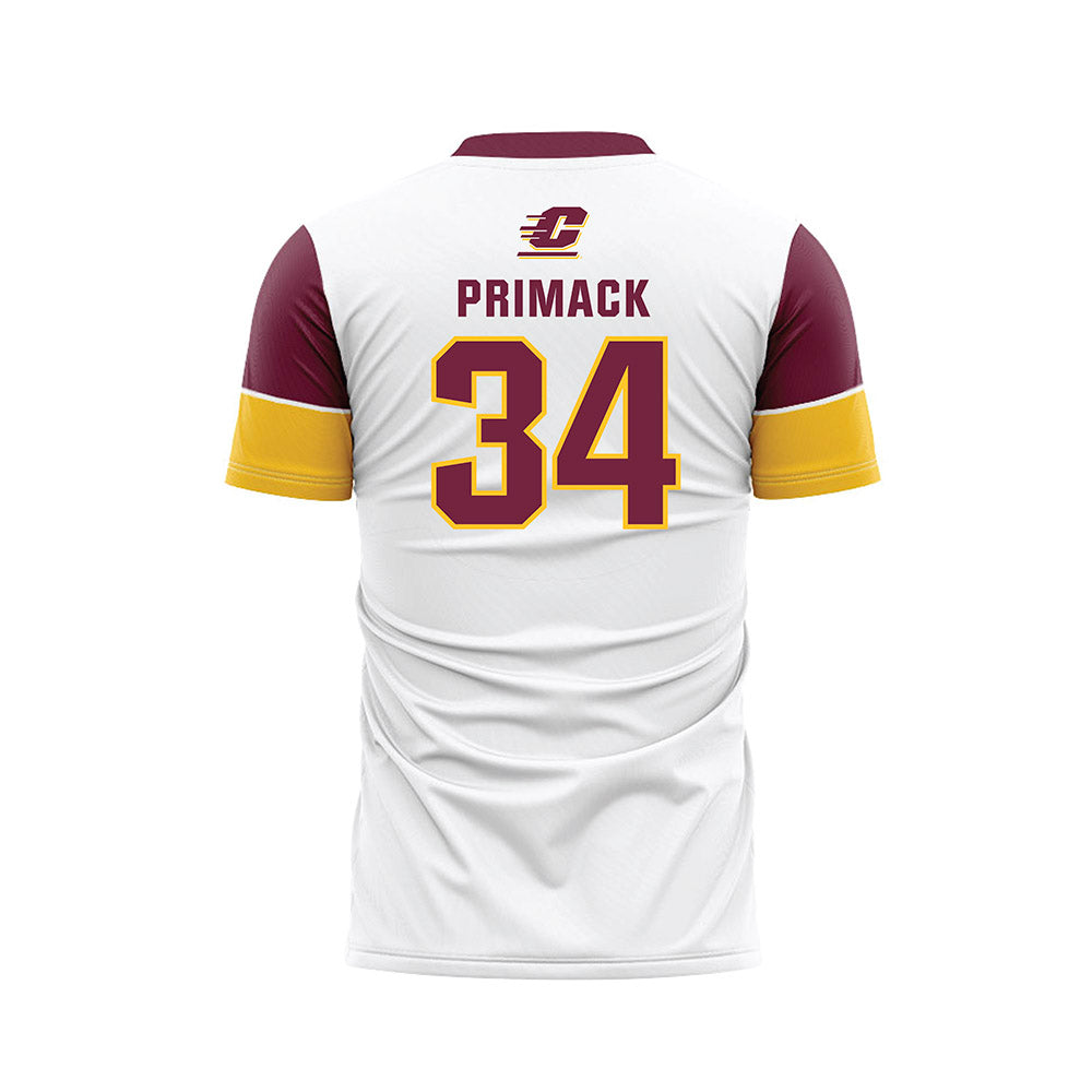 Central Michigan - NCAA Women's Soccer : Taylor Primack - White Soccer Jersey-1