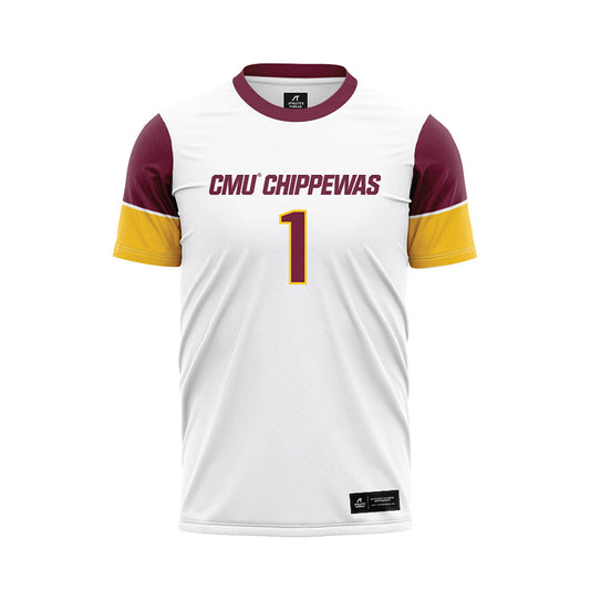 Central Michigan - NCAA Women's Soccer : Jadia Kershaw - White Soccer Jersey-0