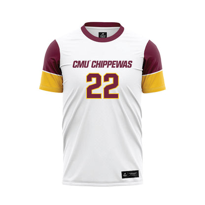 Central Michigan - NCAA Women's Soccer : Ella Farkas - White Soccer Jersey-0