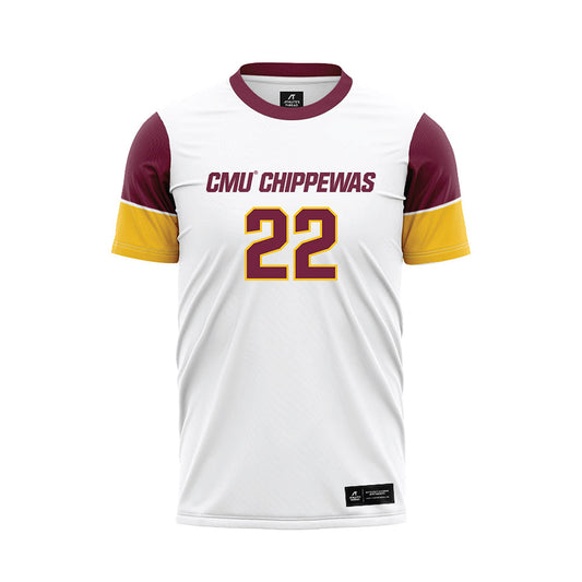 Central Michigan - NCAA Women's Soccer : Ella Farkas - White Soccer Jersey-0