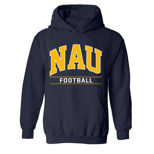 Northern Arizona - NCAA Football : Connor Panapa - Classic Shersey Hooded Sweatshirt-0