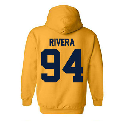 Northern Arizona - NCAA Football : Carlos Rivera - Classic Shersey Hooded Sweatshirt-1