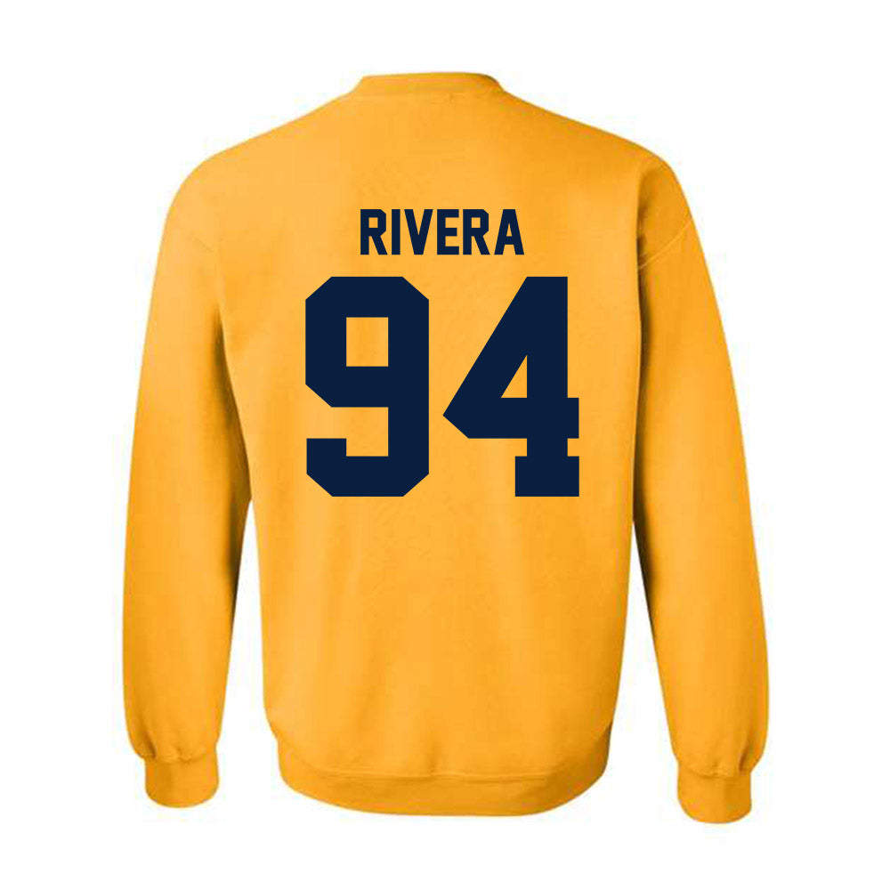 Northern Arizona - NCAA Football : Carlos Rivera - Classic Shersey Crewneck Sweatshirt-1