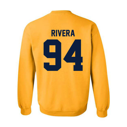 Northern Arizona - NCAA Football : Carlos Rivera - Classic Shersey Crewneck Sweatshirt-1