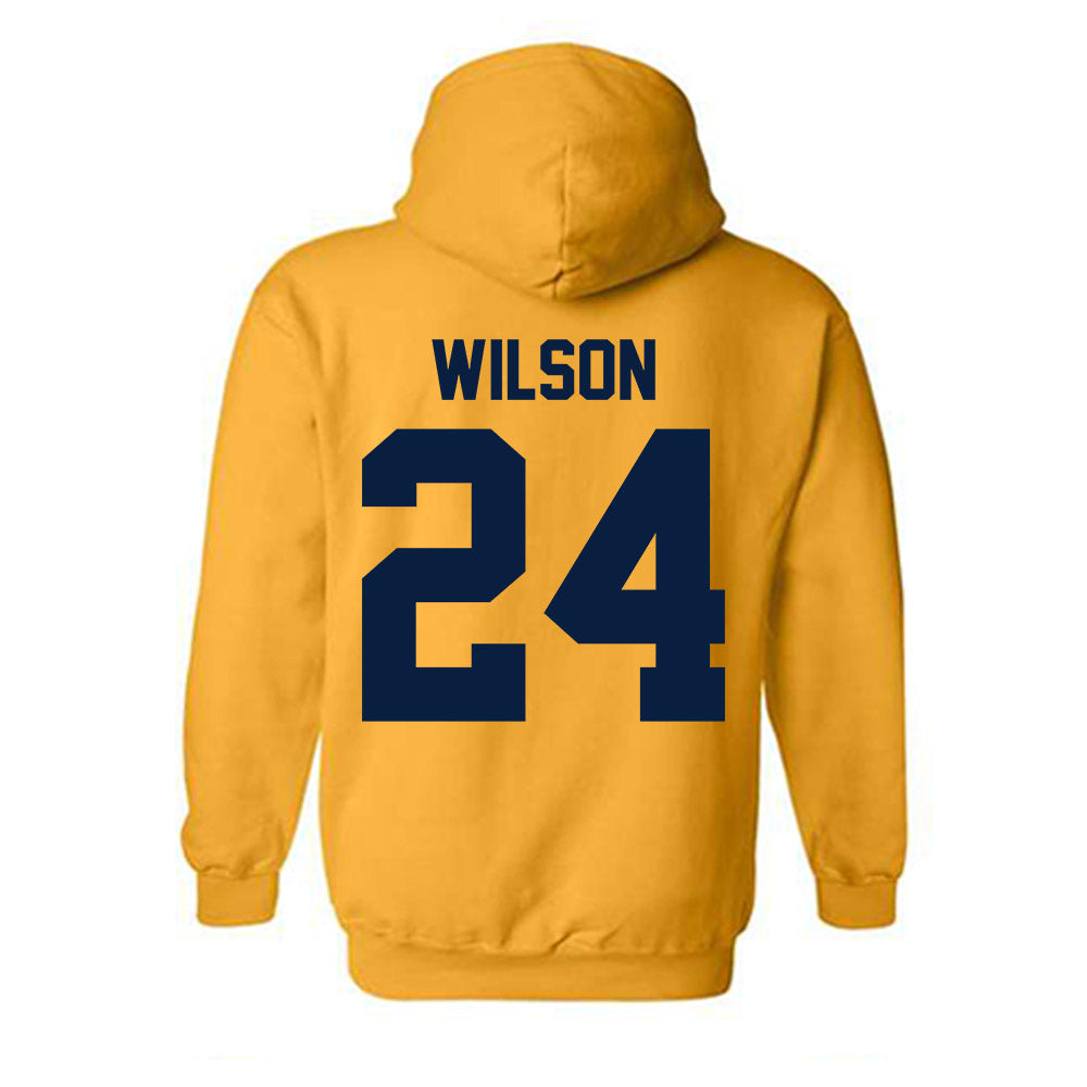 Northern Arizona - NCAA Football : Shahid Wilson - Classic Shersey Hooded Sweatshirt-1