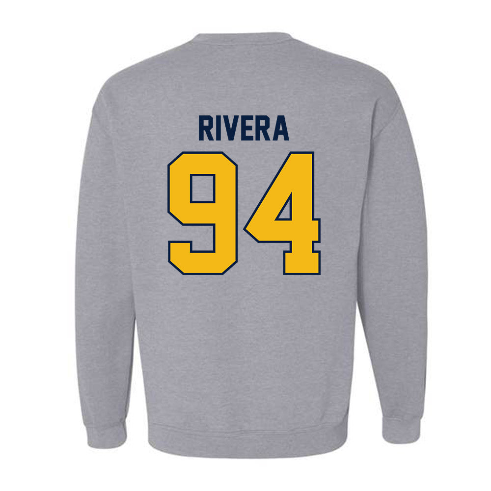 Northern Arizona - NCAA Football : Carlos Rivera - Classic Shersey Crewneck Sweatshirt-1