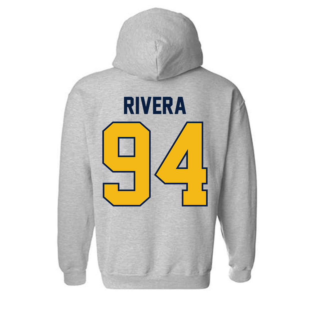 Northern Arizona - NCAA Football : Carlos Rivera - Classic Shersey Hooded Sweatshirt-1