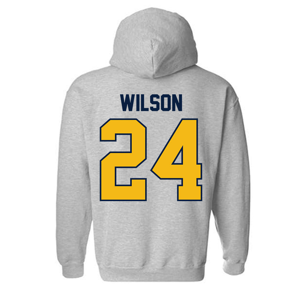 Northern Arizona - NCAA Football : Shahid Wilson - Classic Shersey Hooded Sweatshirt-1