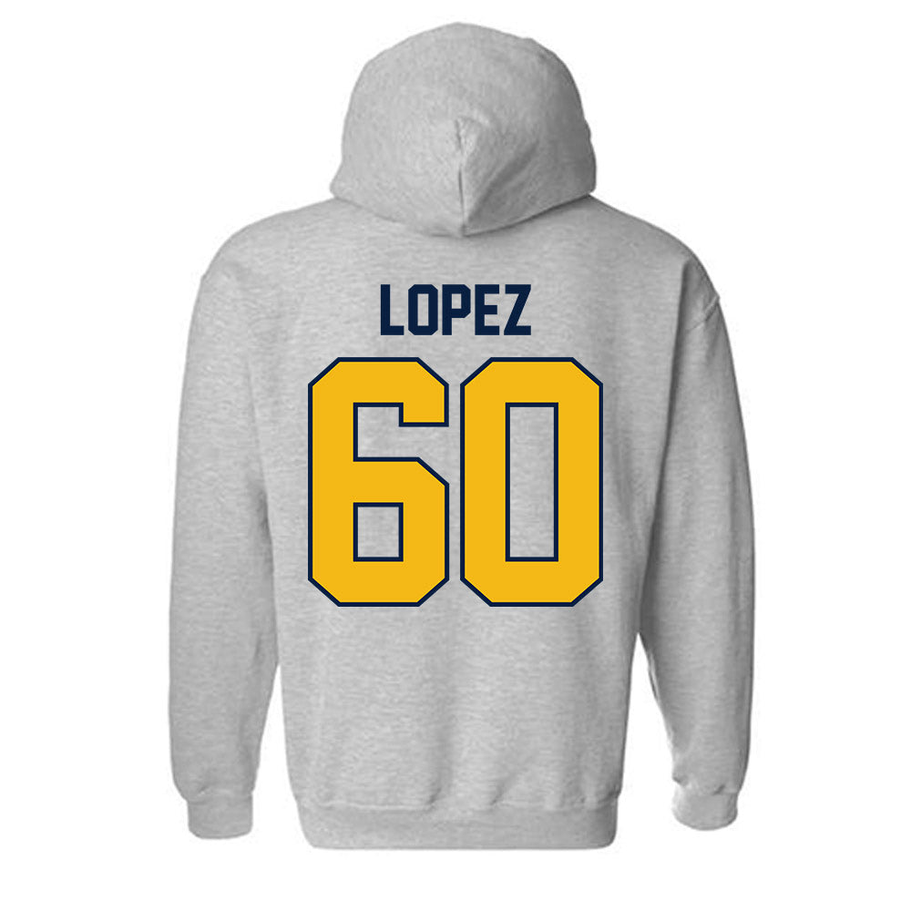 Northern Arizona - NCAA Football : John-Alexander Lopez - Classic Shersey Hooded Sweatshirt-1