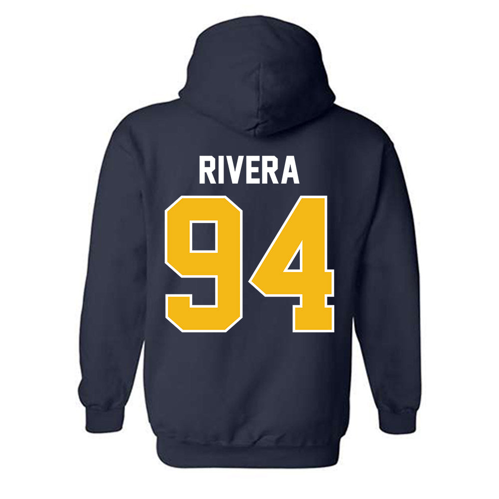 Northern Arizona - NCAA Football : Carlos Rivera - Classic Shersey Hooded Sweatshirt-1