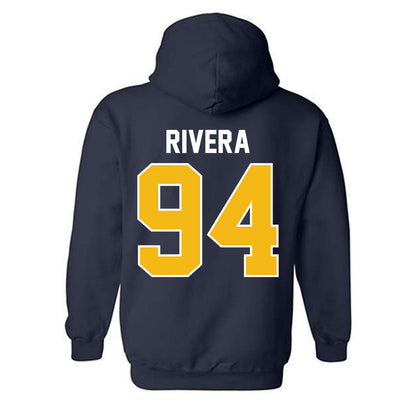 Northern Arizona - NCAA Football : Carlos Rivera - Classic Shersey Hooded Sweatshirt-1
