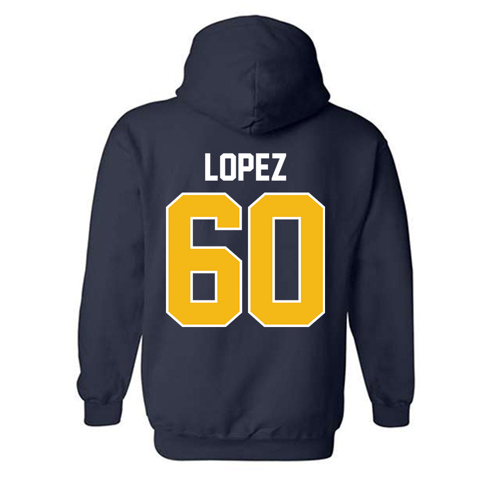 Northern Arizona - NCAA Football : John-Alexander Lopez - Classic Shersey Hooded Sweatshirt-1