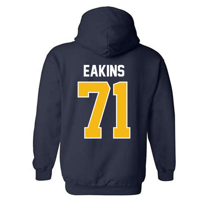 Northern Arizona - NCAA Football : Steven Eakins - Classic Shersey Hooded Sweatshirt-1