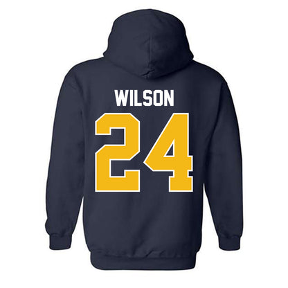 Northern Arizona - NCAA Football : Shahid Wilson - Classic Shersey Hooded Sweatshirt-1