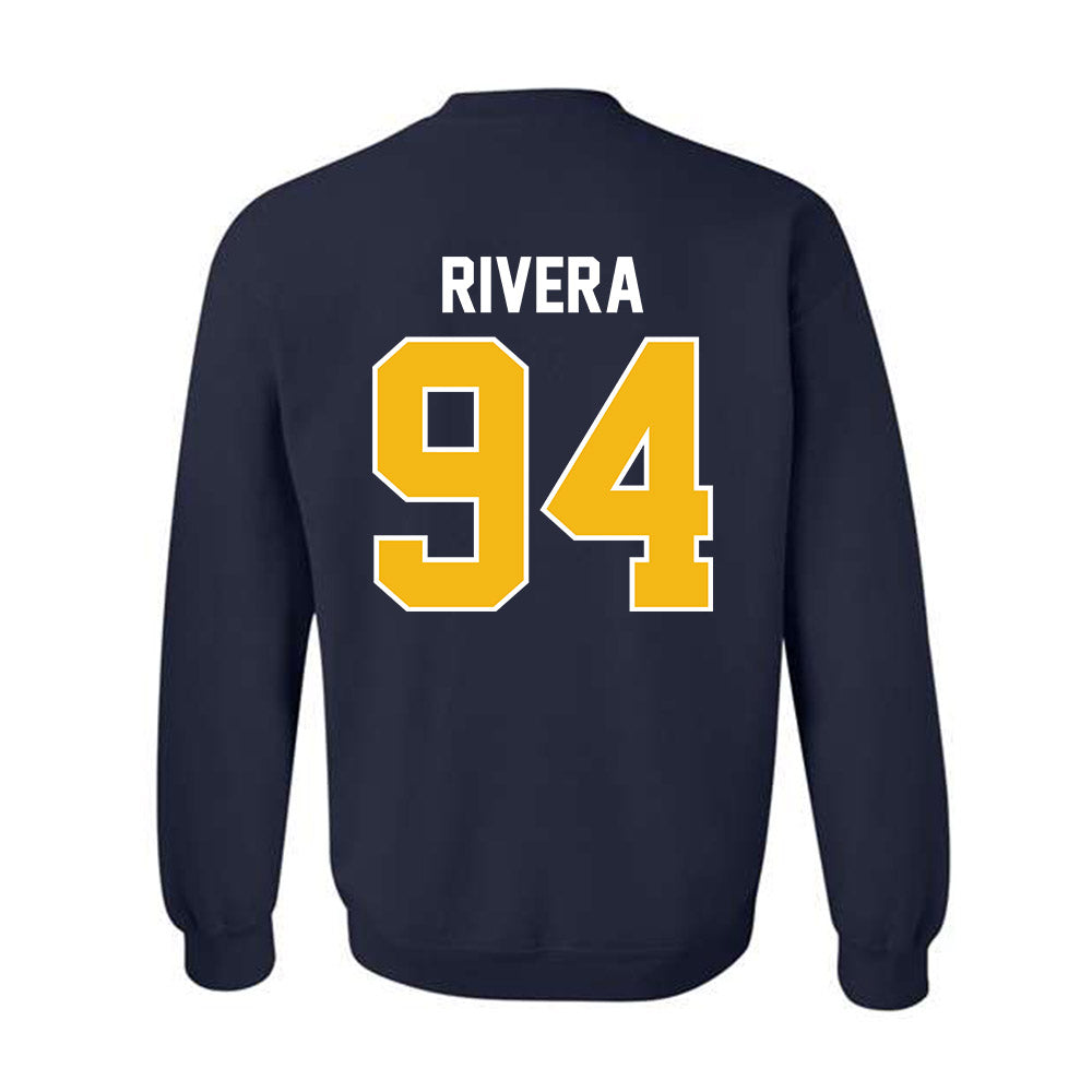 Northern Arizona - NCAA Football : Carlos Rivera - Classic Shersey Crewneck Sweatshirt-1