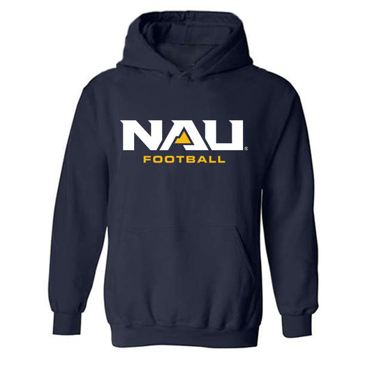 Northern Arizona - NCAA Football : Steven Eakins - Classic Shersey Hooded Sweatshirt-0