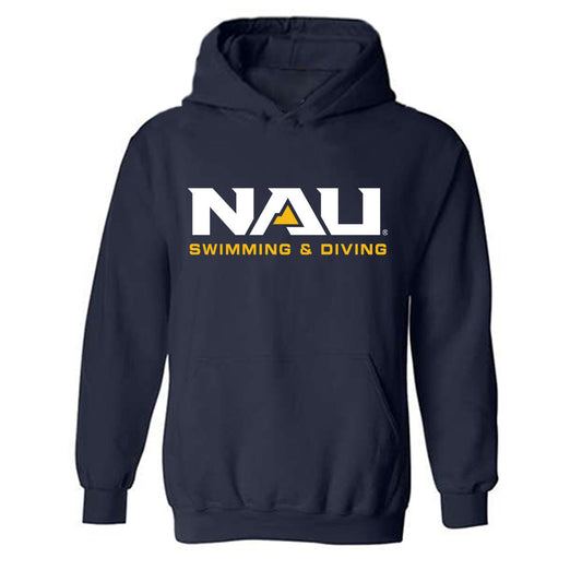 Northern Arizona - NCAA Women's Swimming & Diving : Abbie Miller - Classic Shersey Hooded Sweatshirt-0