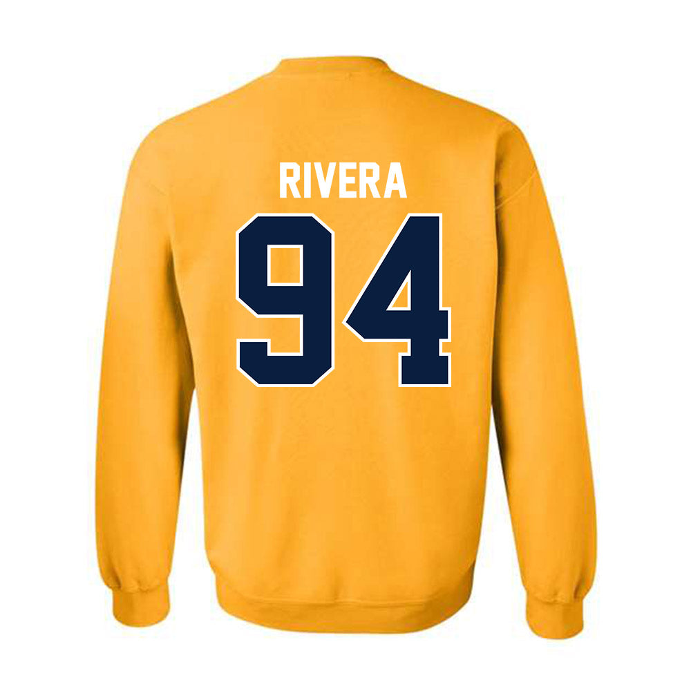 Northern Arizona - NCAA Football : Carlos Rivera - Classic Shersey Crewneck Sweatshirt-1