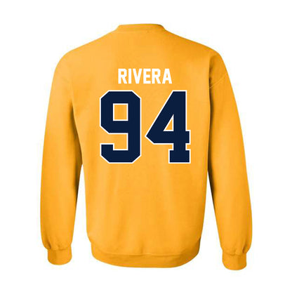 Northern Arizona - NCAA Football : Carlos Rivera - Classic Shersey Crewneck Sweatshirt-1