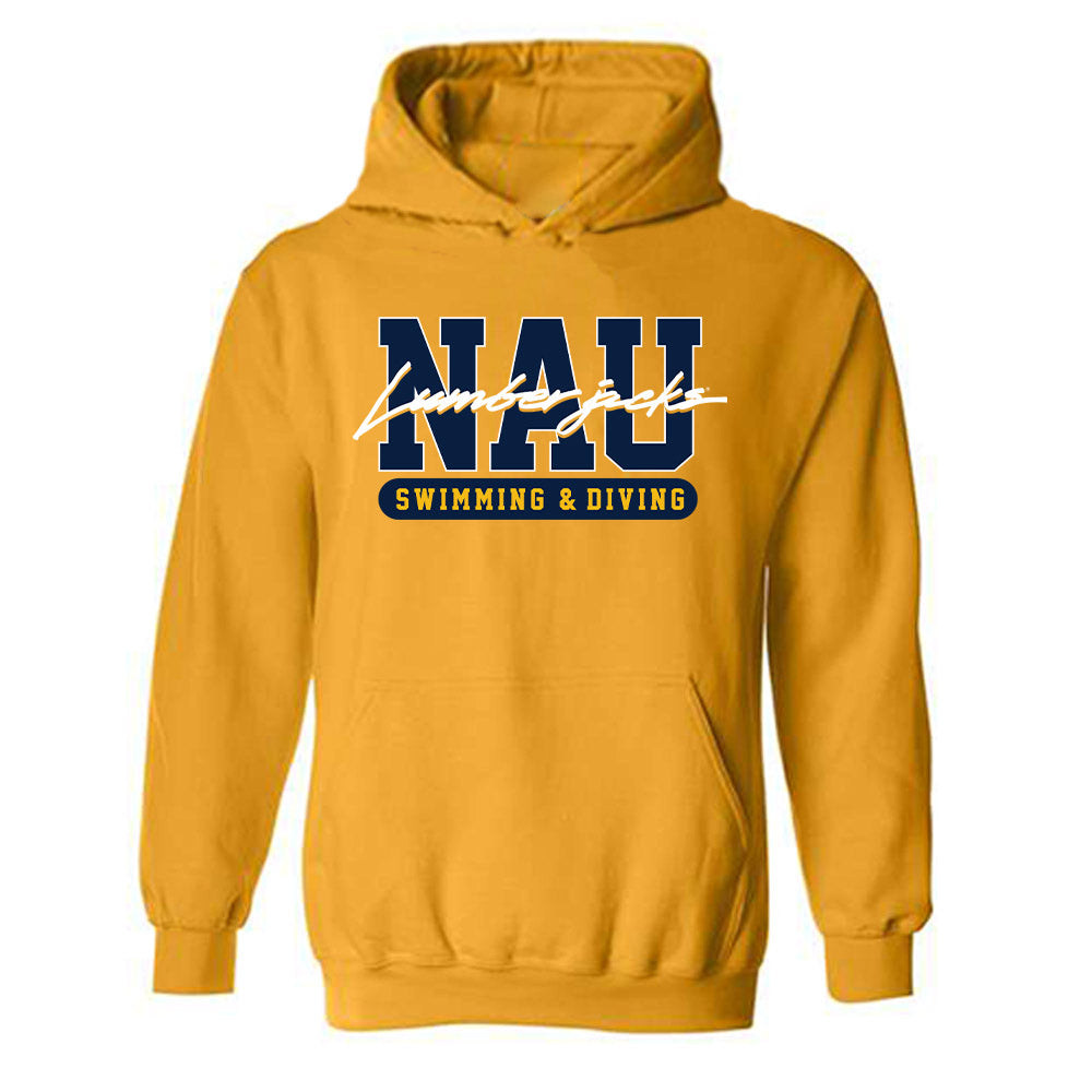 Northern Arizona - NCAA Women's Swimming & Diving : Abbie Miller - Classic Shersey Hooded Sweatshirt-0