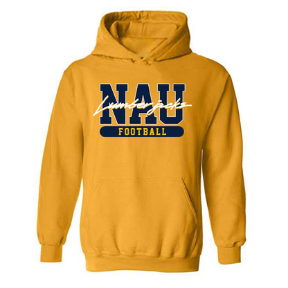 Northern Arizona - NCAA Football : Marcus Adams - Classic Shersey Hooded Sweatshirt-0