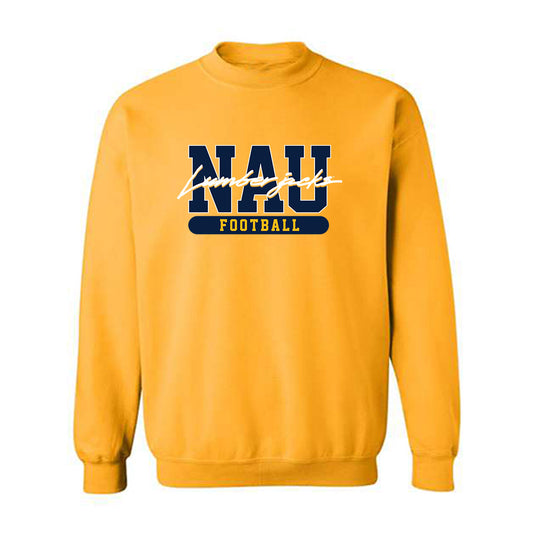 Northern Arizona - NCAA Football : Cooper LeDuc - Classic Shersey Crewneck Sweatshirt-0