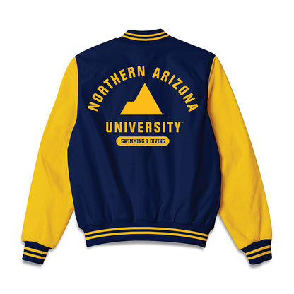 Northern Arizona - NCAA Women's Swimming & Diving : Abbie Miller - Bomber Jacket-1