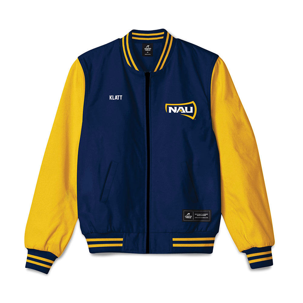 Northern Arizona - NCAA Women's Swimming & Diving : Katarina Klatt - Bomber Jacket-0