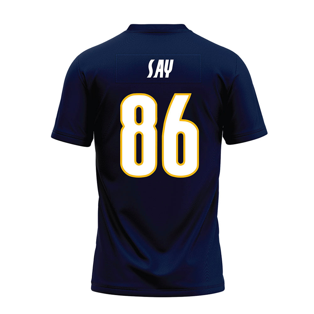 Northern Arizona - NCAA Football : Kody Say - Navy Premium Football Jersey