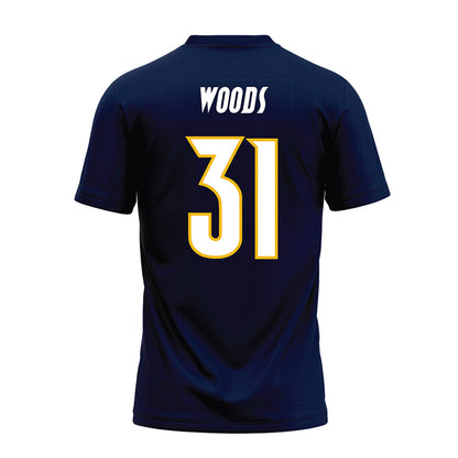 Northern Arizona - NCAA Football : Thaddeus Woods - Navy Premium Football Jersey