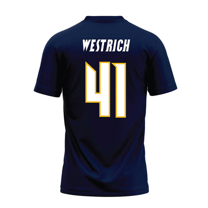 Northern Arizona - NCAA Football : Jordan Westrich - Navy Premium Football Jersey