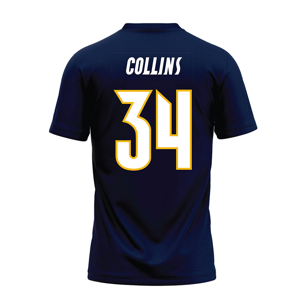 Northern Arizona - NCAA Football : Jaelen Collins - Navy Premium Football Jersey